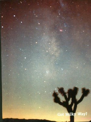 Sagittarius Milkey Way Flies over Black Rock Canyton - Photo copyright by Richard Wood, Andromeda Society, Yucca Valley, CA