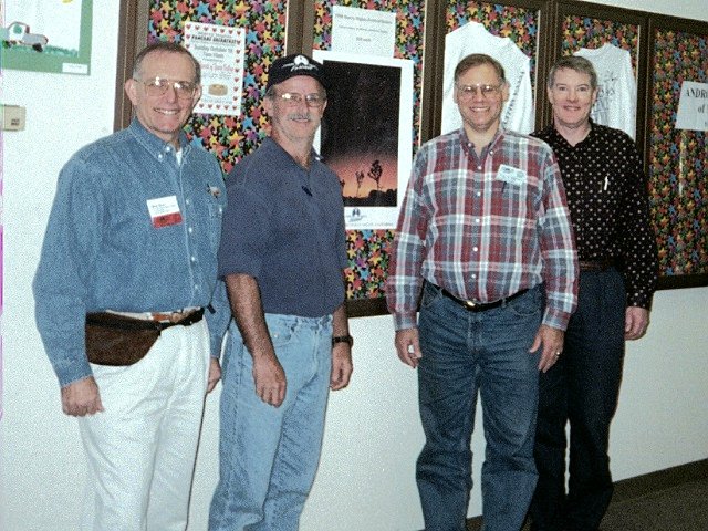Bob Gent, Jim Robertson, Ed Flaspoehler, and Tim Hunter at the Starry Nights Festival