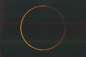 @nd Contact - Frbruary 16, 1999 Annular Eclipse - Copyright by Ernii Piini, San Jose, CA